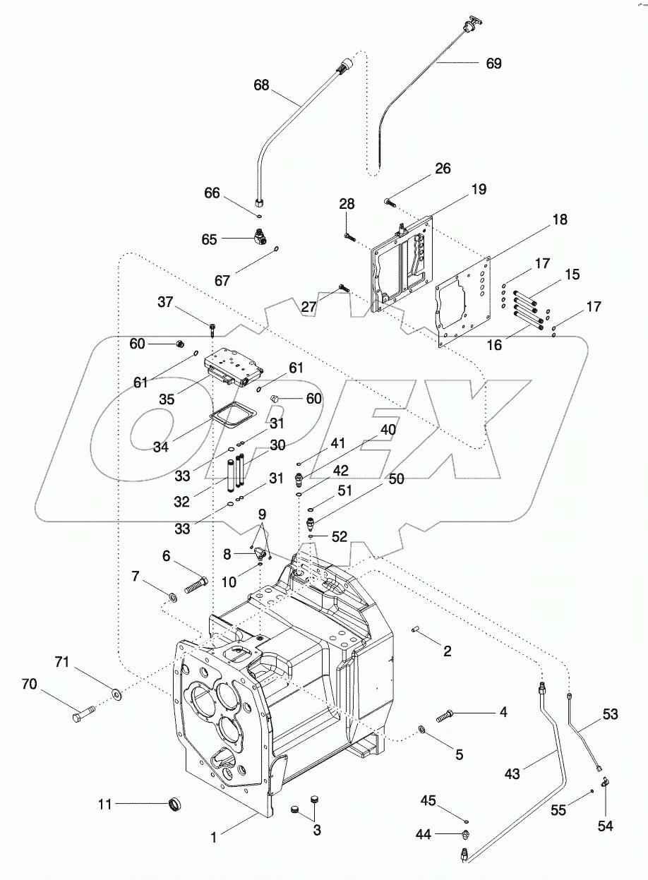 SPEED TRANSMISSION - HOUSING, TRANSMISSION BSN AJB0355338