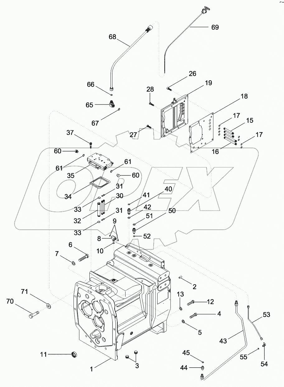 SPEED TRANSMISSION - HOUSING, TRANSMISSION ASN AJB0355923