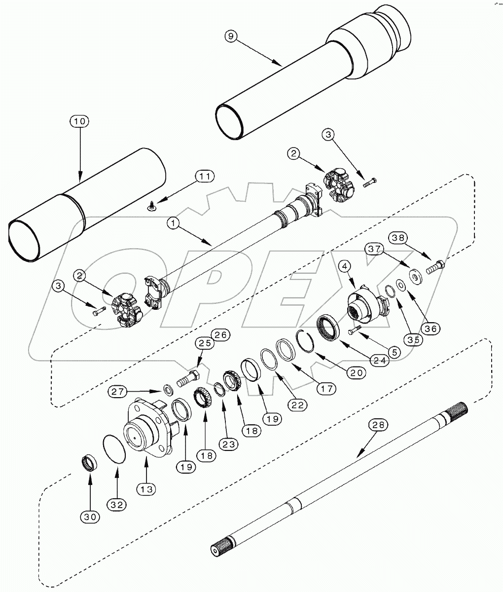 MFD AXLE - DRIVE SHAFT
