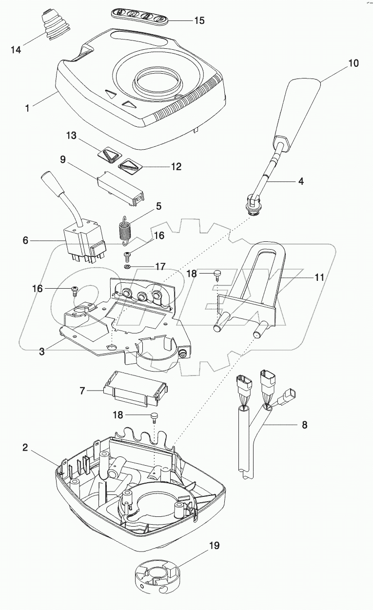 LEVER ASSEMBLY - TRANSMISSION CONTROL