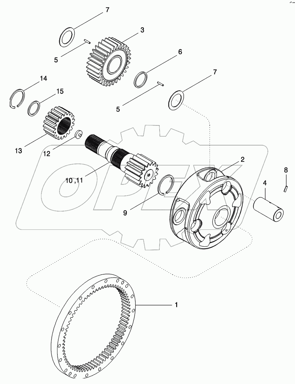 REAR AXLE - PLANETARY, MX285