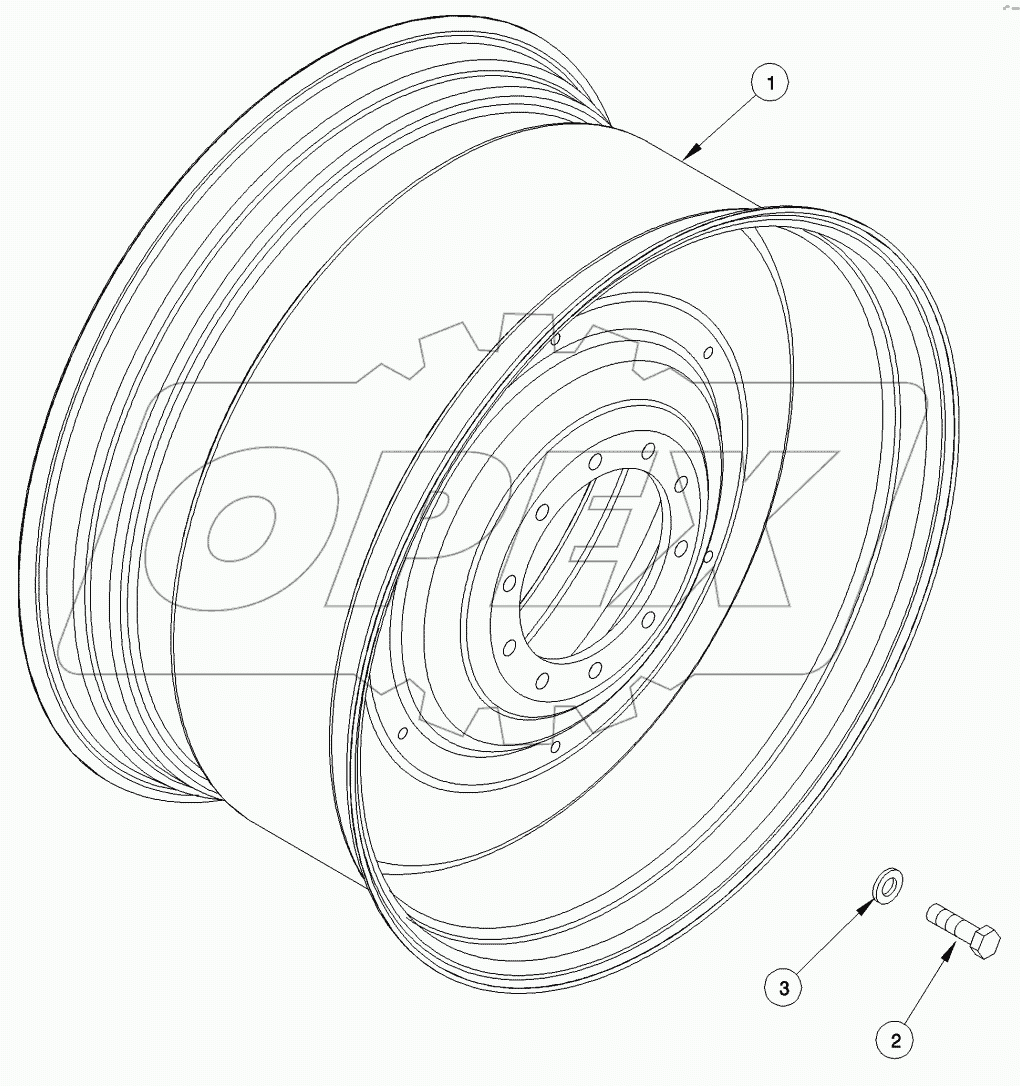SOLID STEEL REAR WHEELS