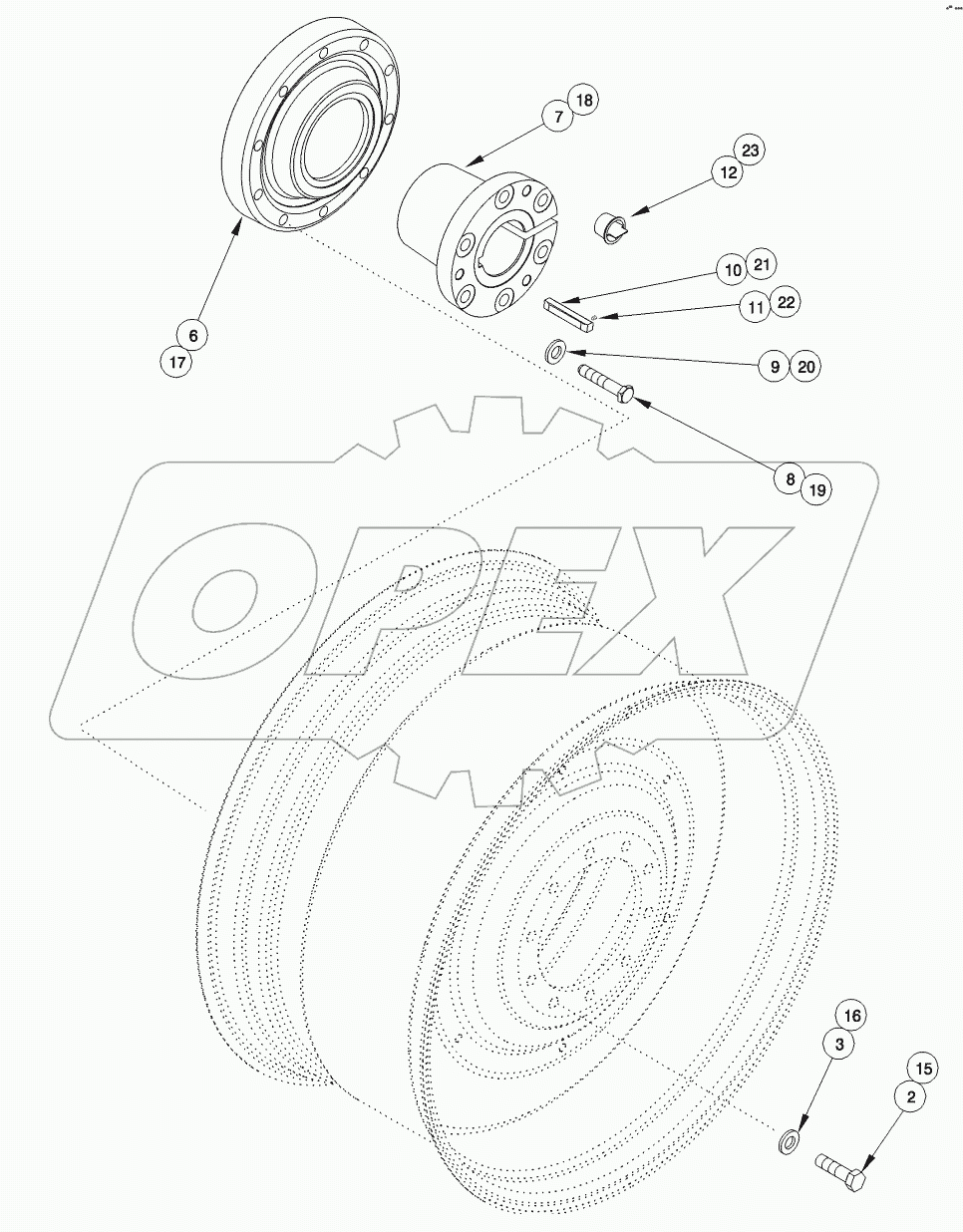HUB ASSEMBLY - REAR WHEEL