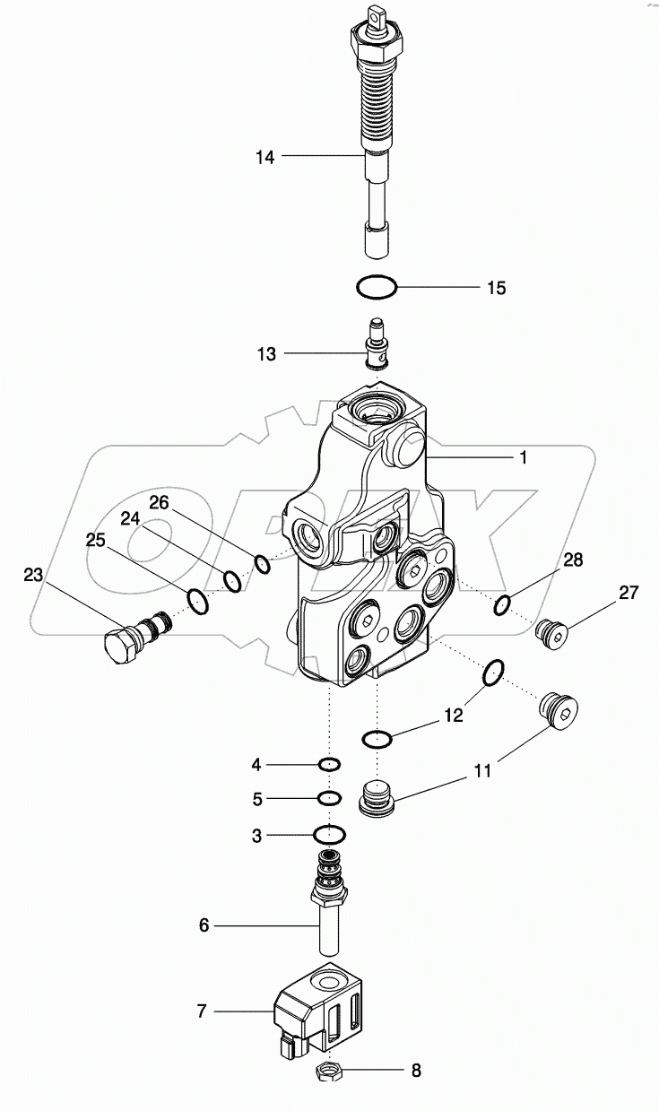 PARK AND EMERGENCY BRAKE - VALVE ASSEMBLY