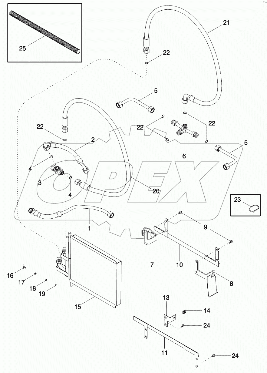 HYDRAULIC SYSTEM - 3RD OIL COOLER