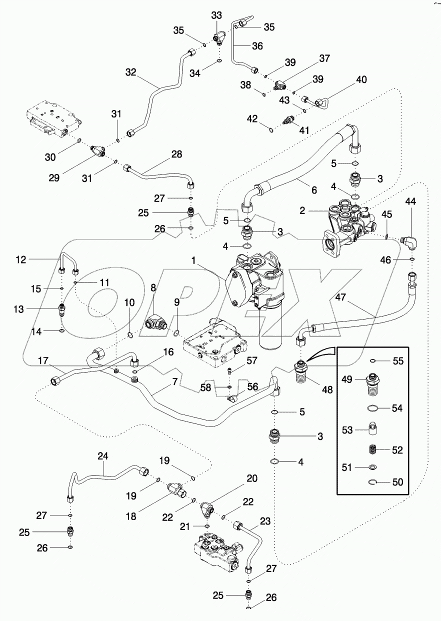 HYDRAULIC SYSTEM - TRANSMISSION LUBE