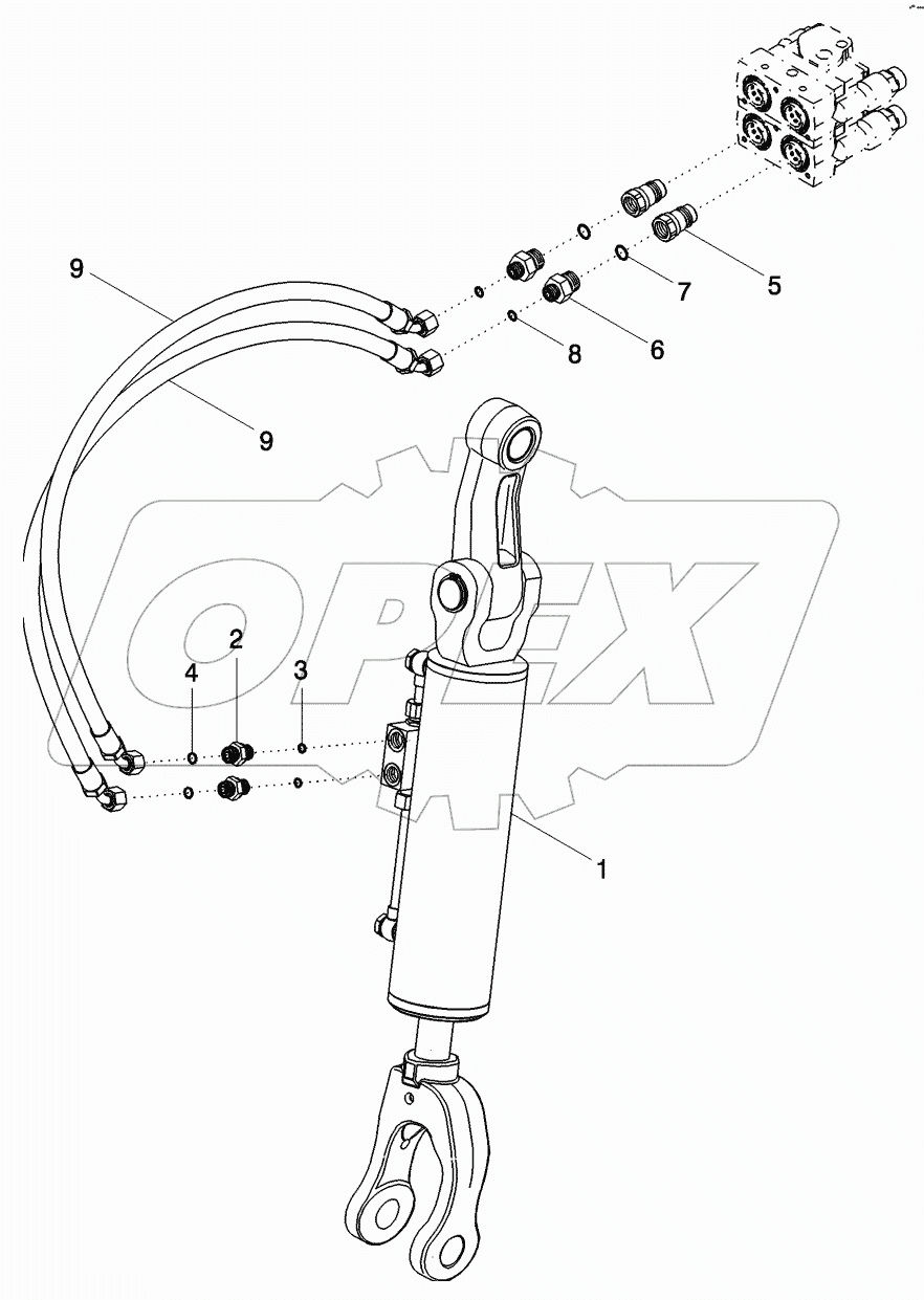 HYDRAULIC LIFT LINK - HITCH, RIGHT HAND