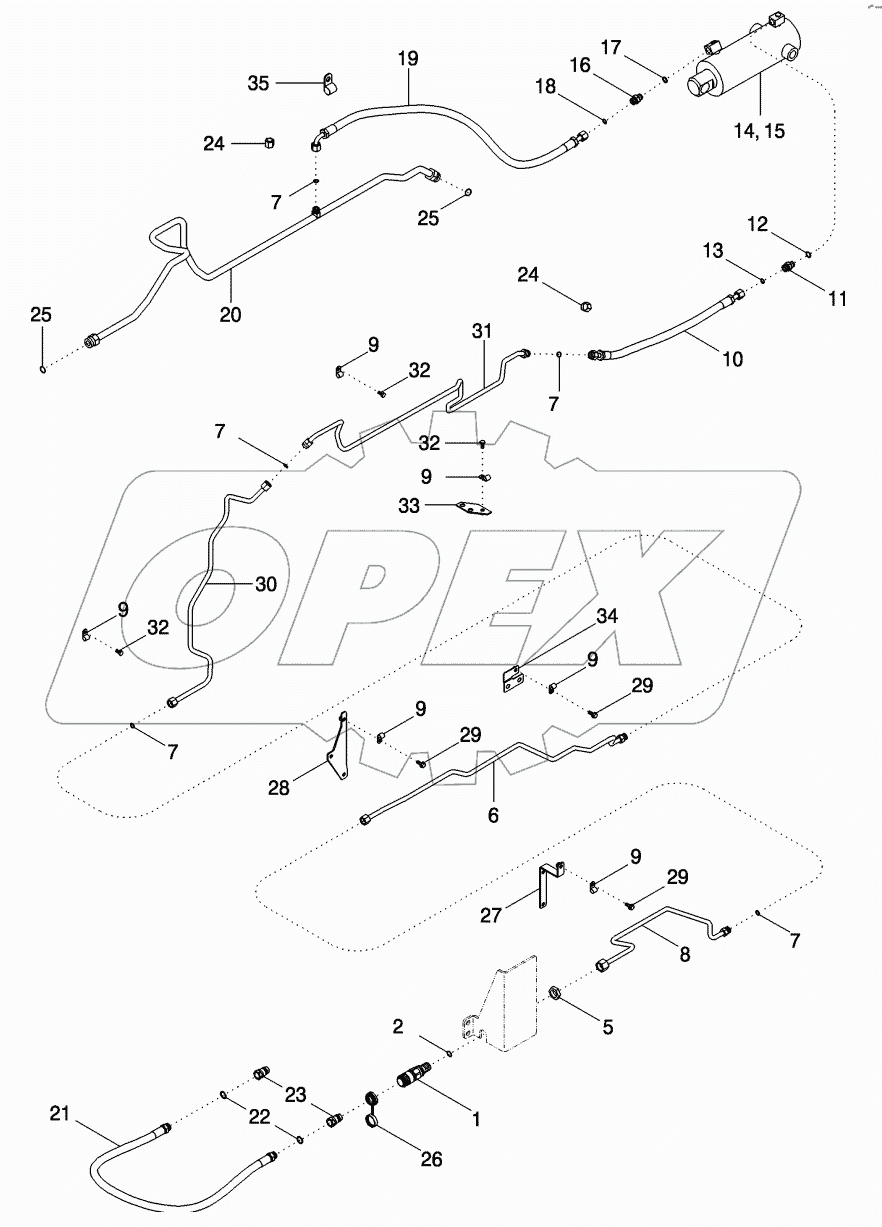 HYDRAULIC SYSTEM - FRONT HITCH
