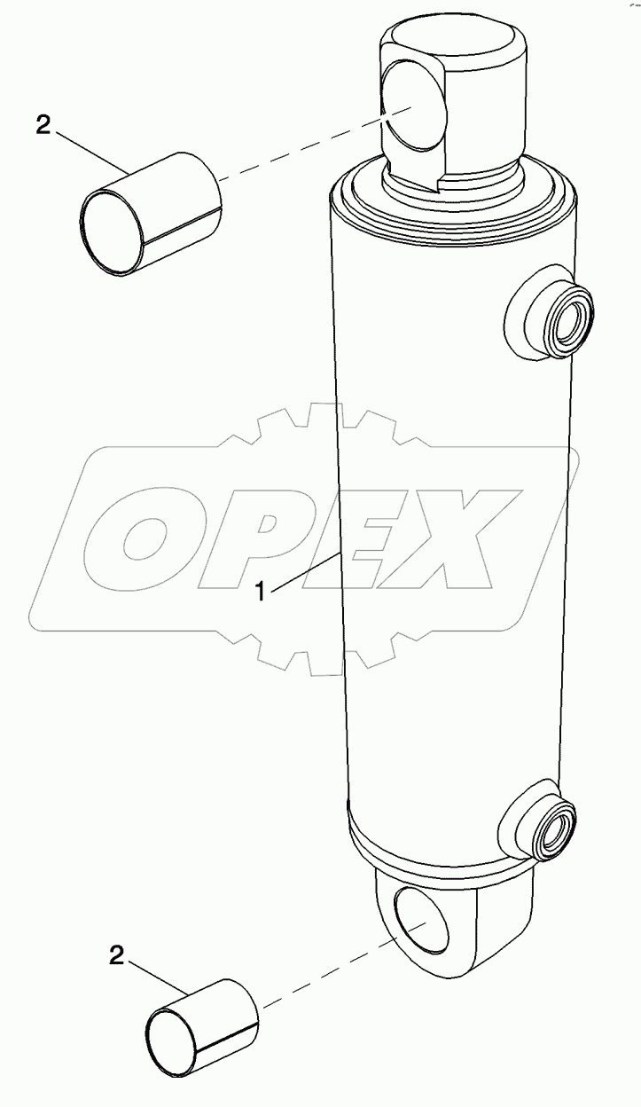 CYLINDER ASSEMBLY - HITCH (90 MM)