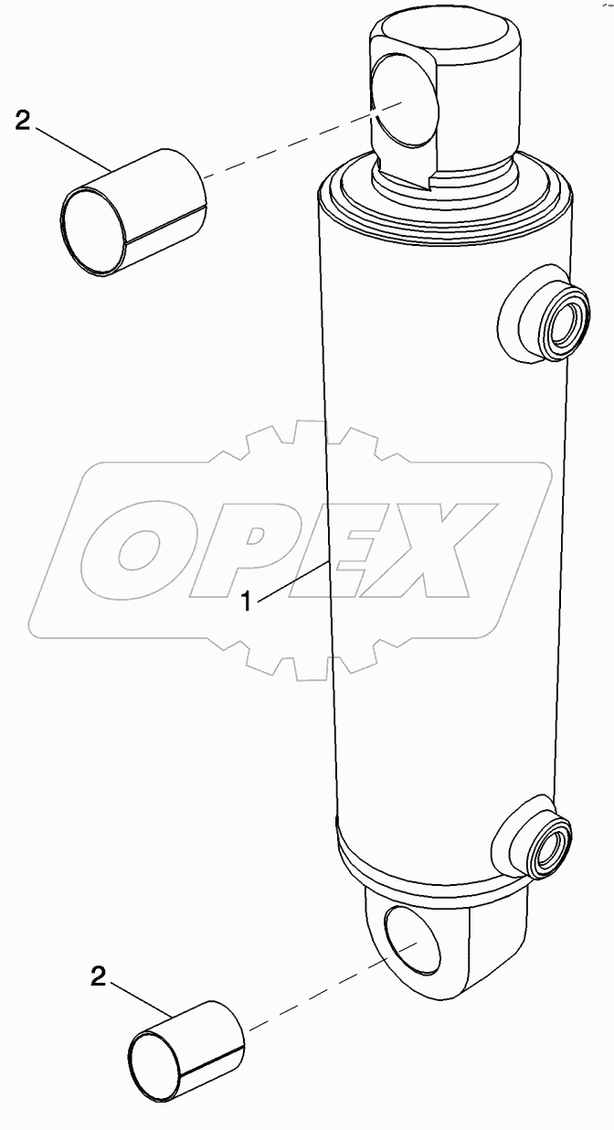 CYLINDER ASSEMBLY - HITCH (95 MM)