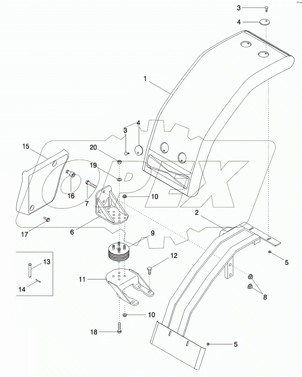FENDERS - FRONT, NARROW