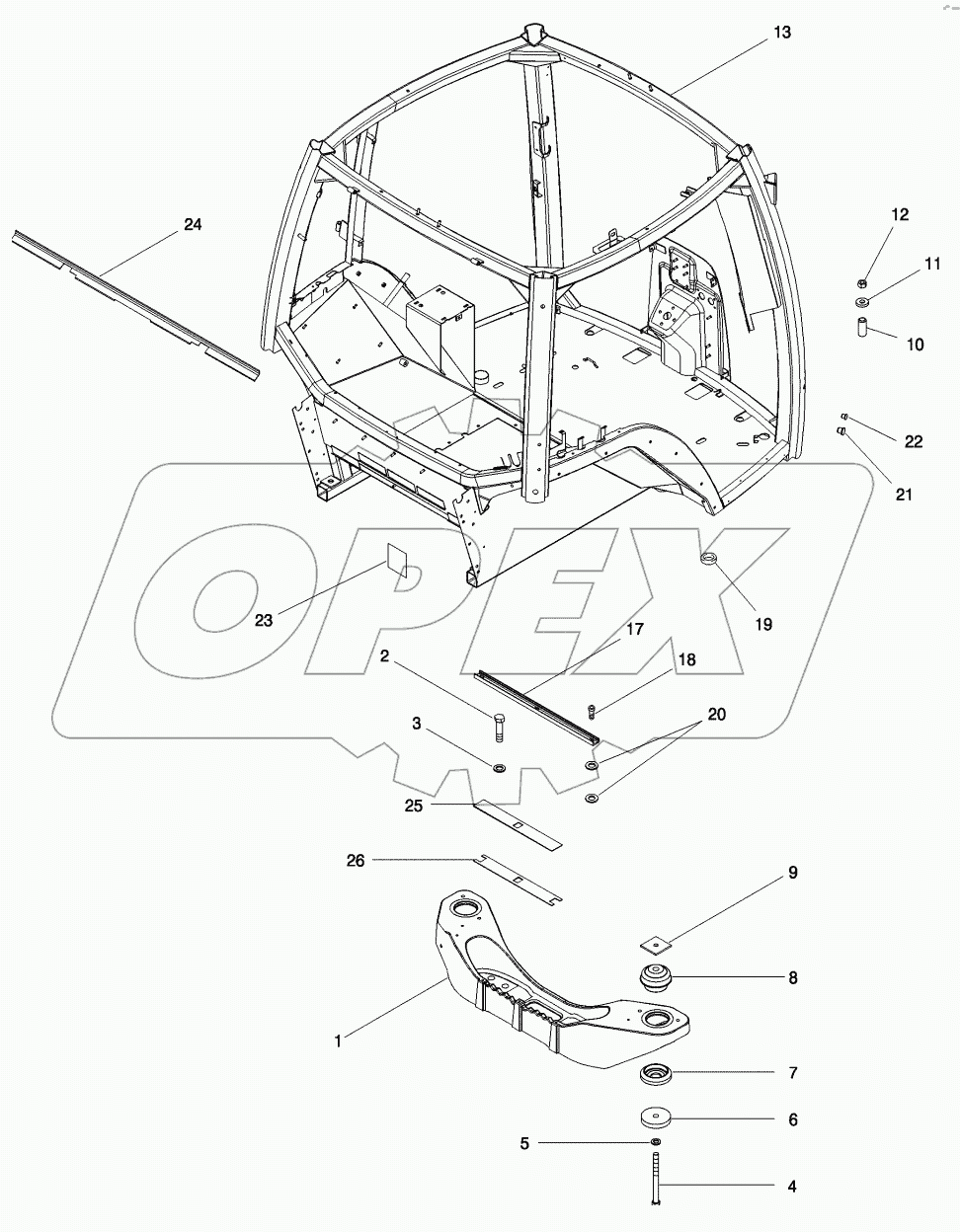 CAB - MOUNTING AND FRAME, BSN AJB0355923