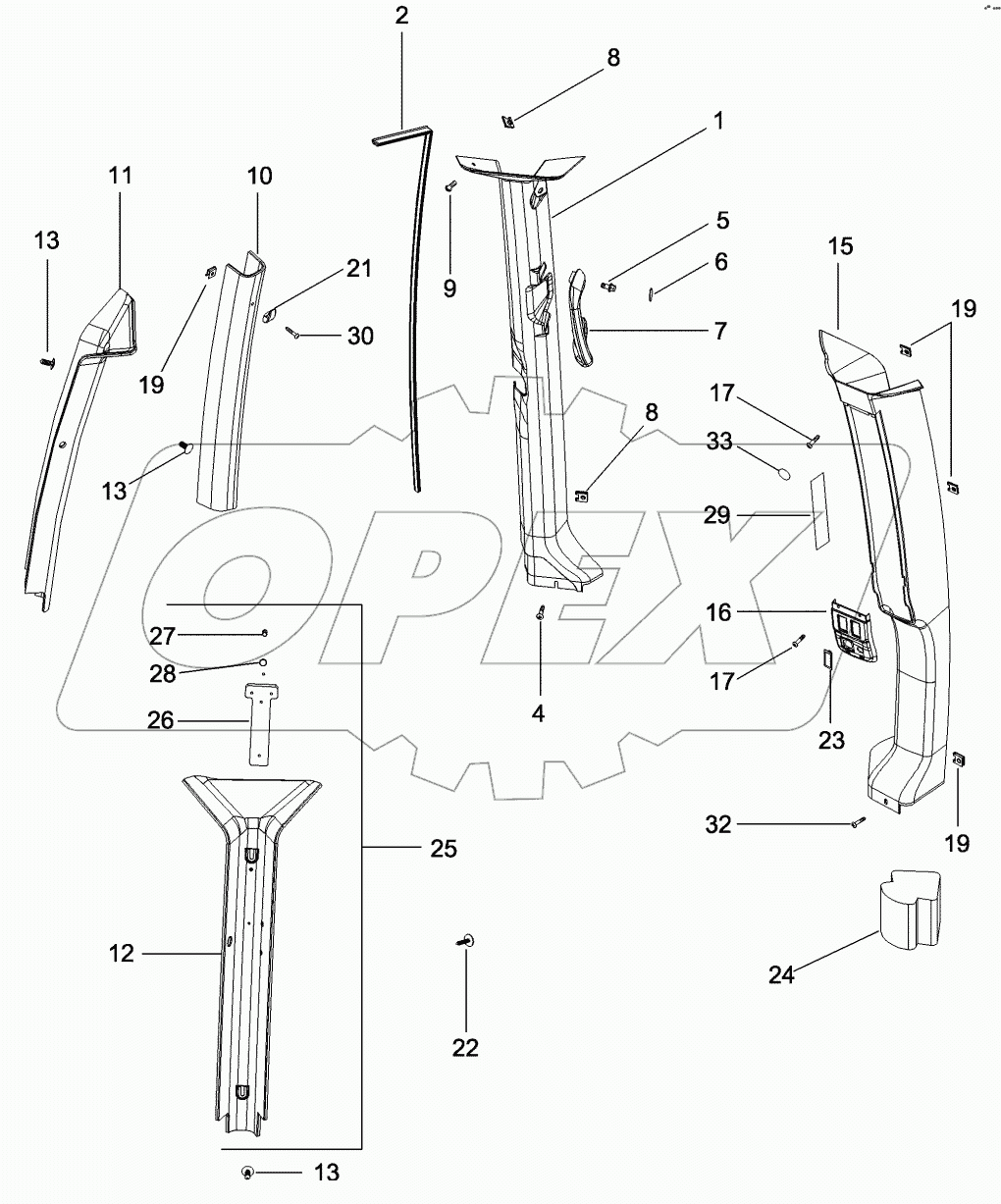 CAB - TRIM, CAB POSTS