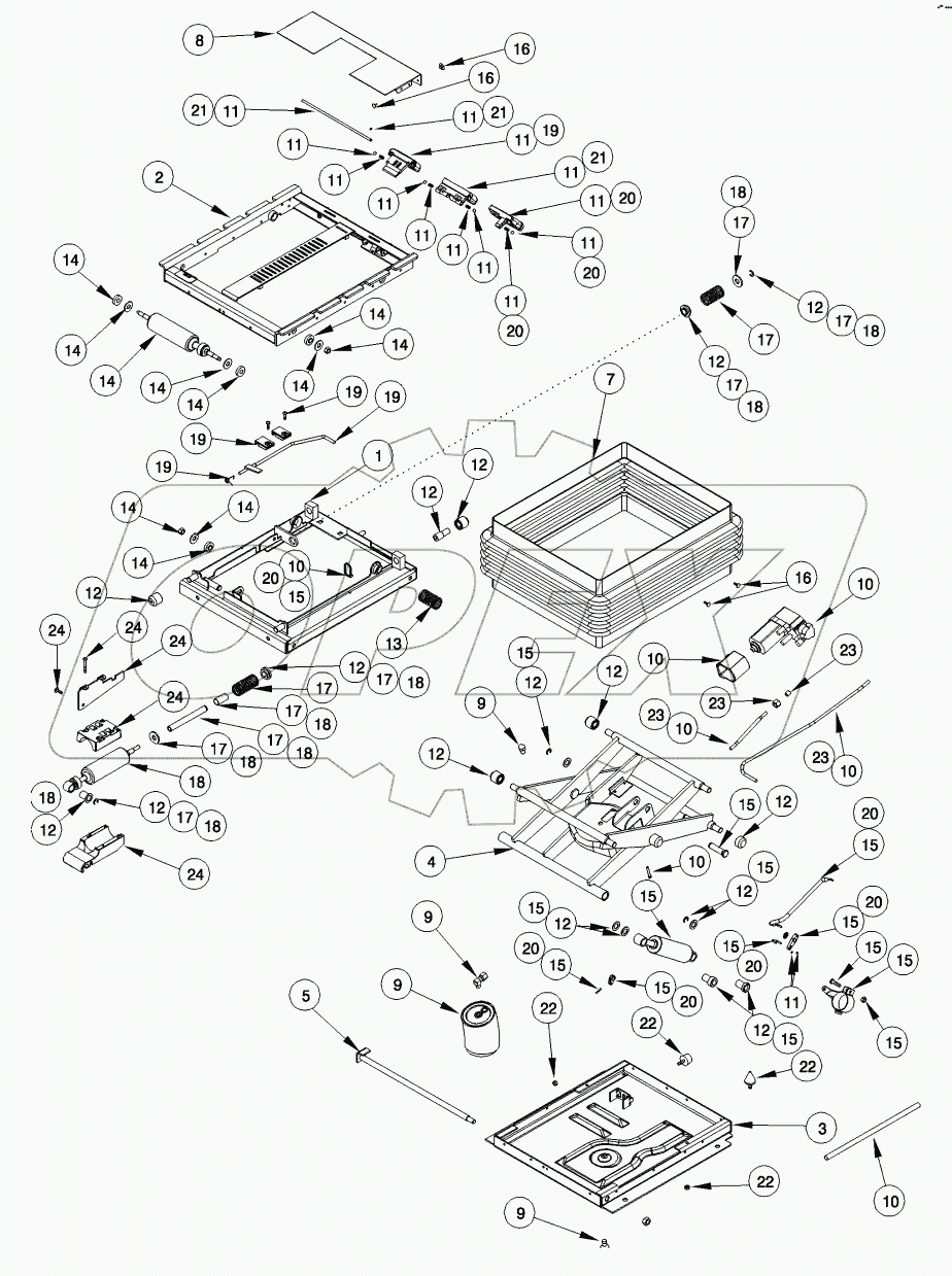 SUSPENSION ASSEMBLY - SEAT
