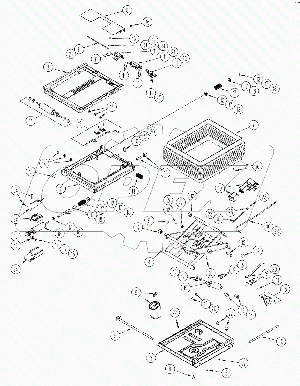 SUSPENSION ASSEMBLY - SEAT