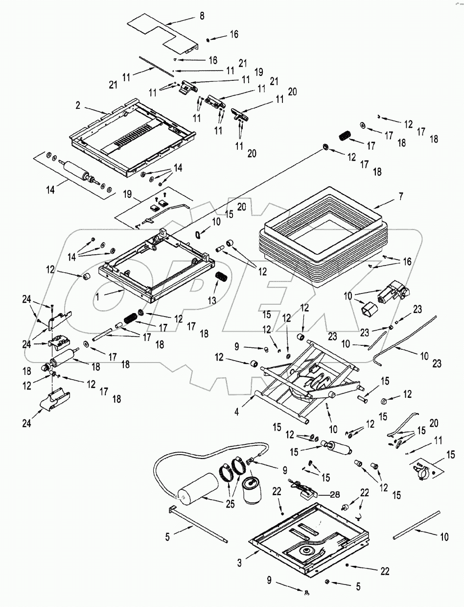 POSITIVE RESPONSE SUSPENSION ASSEMBLY - SEAT