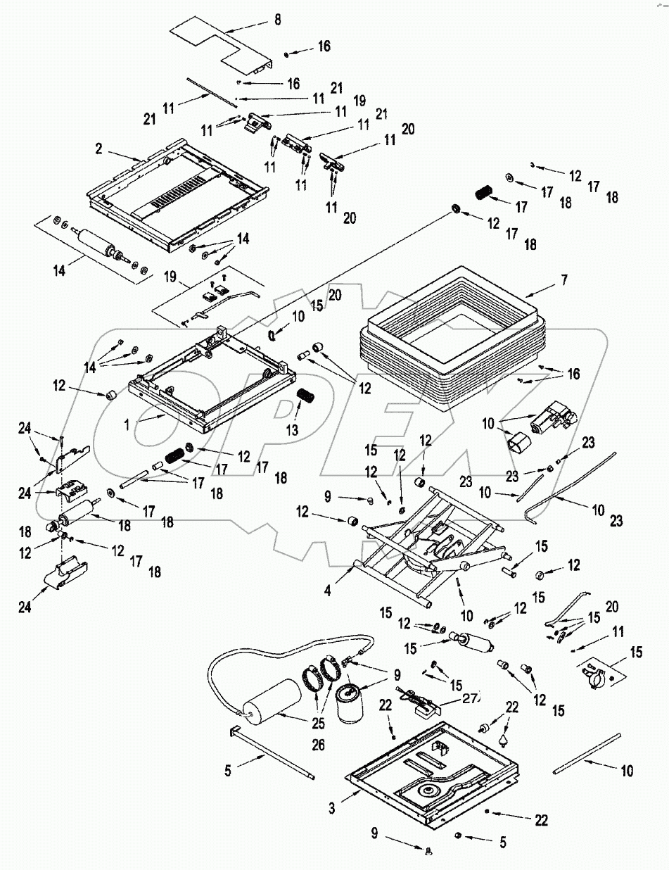 POSITIVE RESPONSE SUSPENSION ASSEMBLY - SEAT