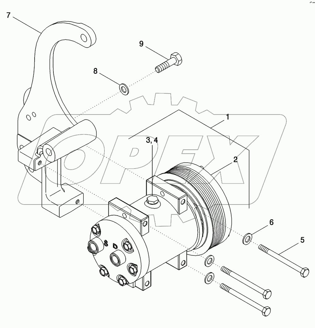 AIR CONDITIONING - COMPRESSOR MOUNTING