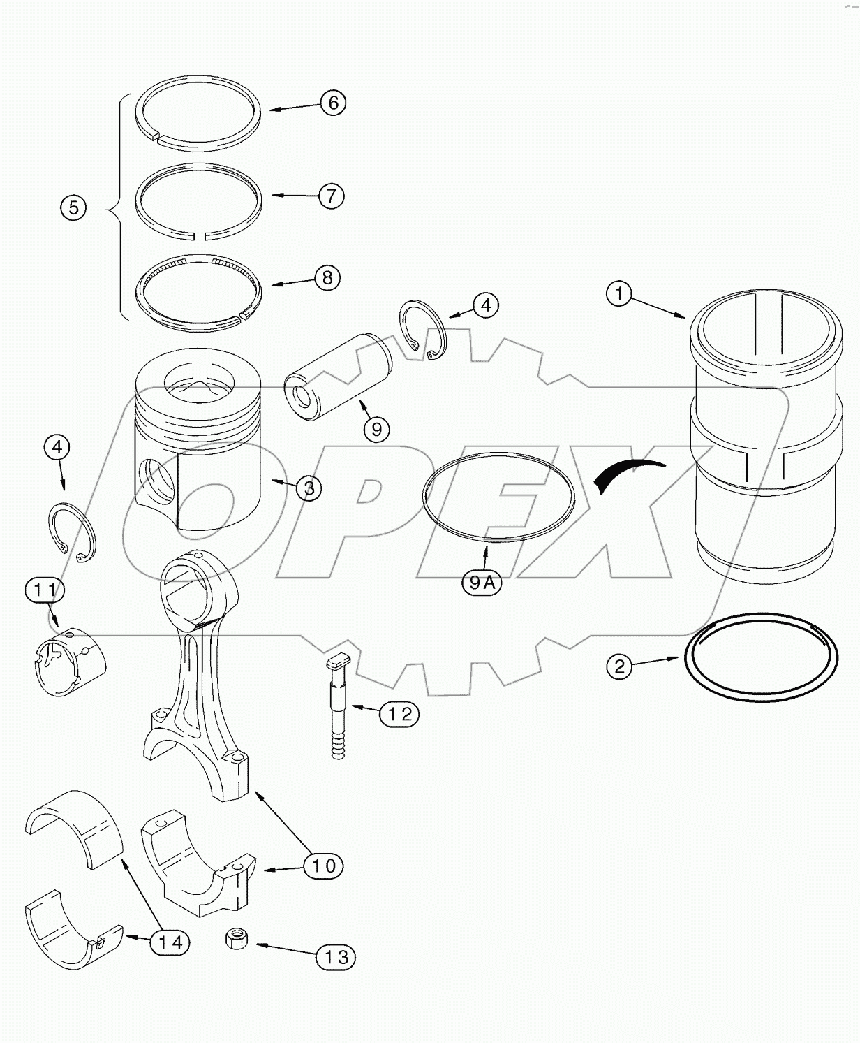 PISTONS - CONNECTING RODS, MX255 AND MX285