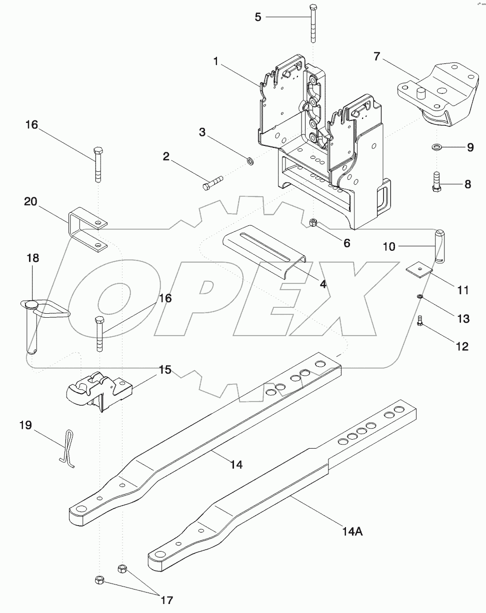 DRAWBAR AND HAMMERSTRAP - HIGH CAPACITY