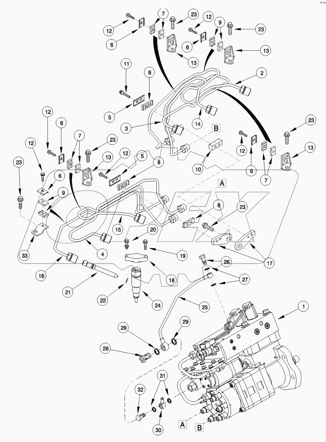 FUEL INJECTION SYSTEM, MX255 AND MX285