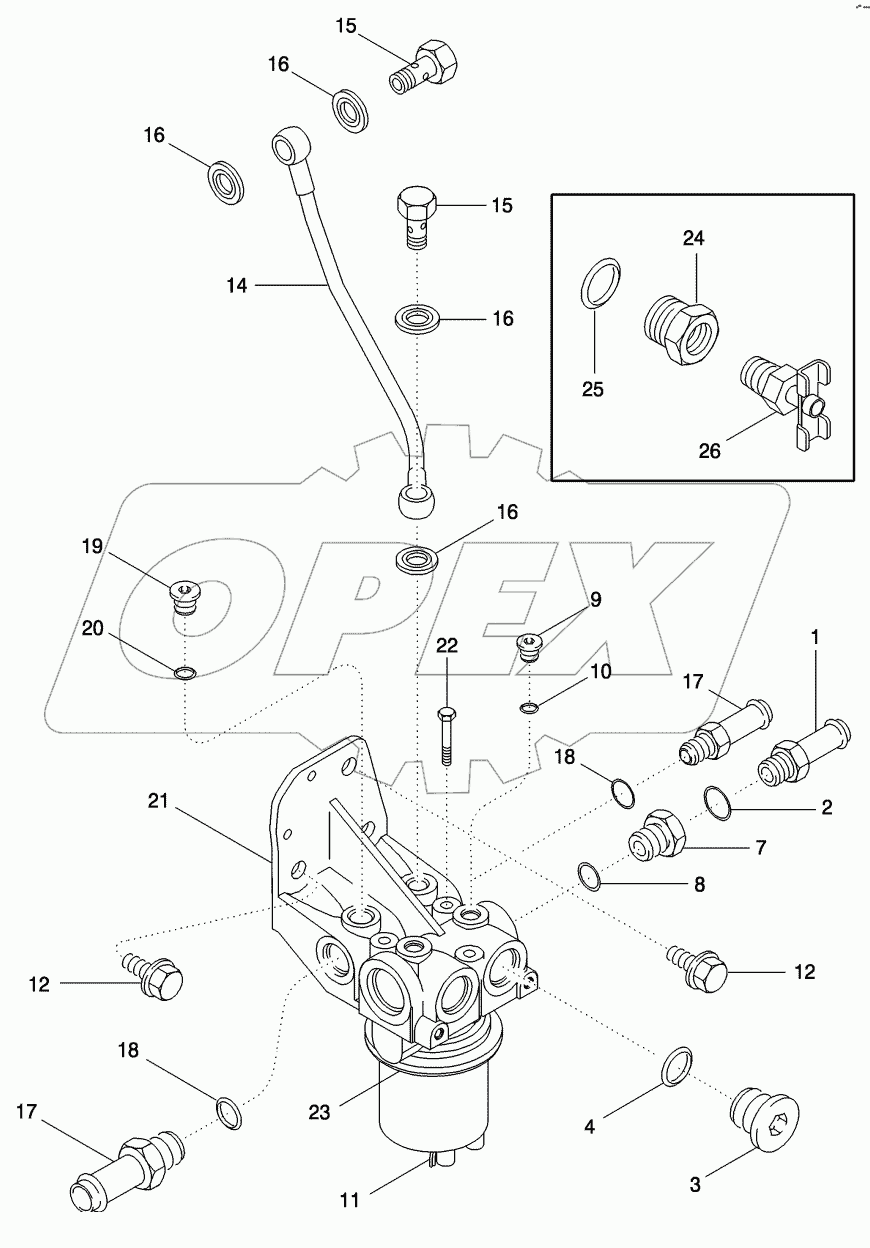 PUMP, FUEL TRANSFER, MX255 AND MX285