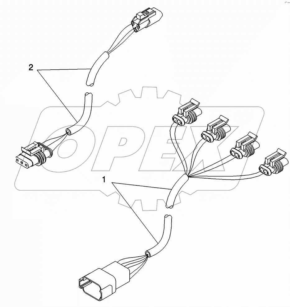 HARNESS - SUSPENDED AXLE