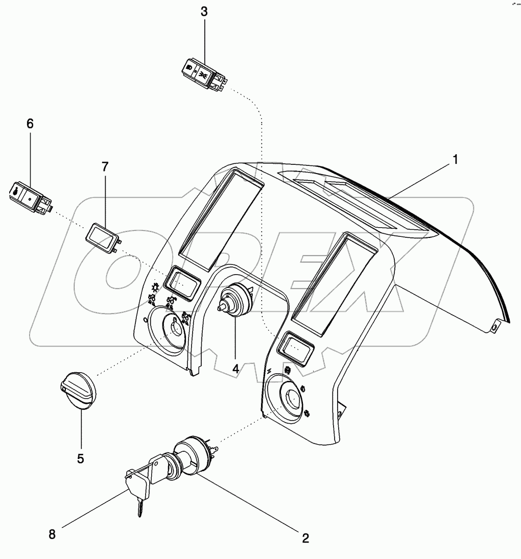 CONTROLS - FRONT CONSOLE