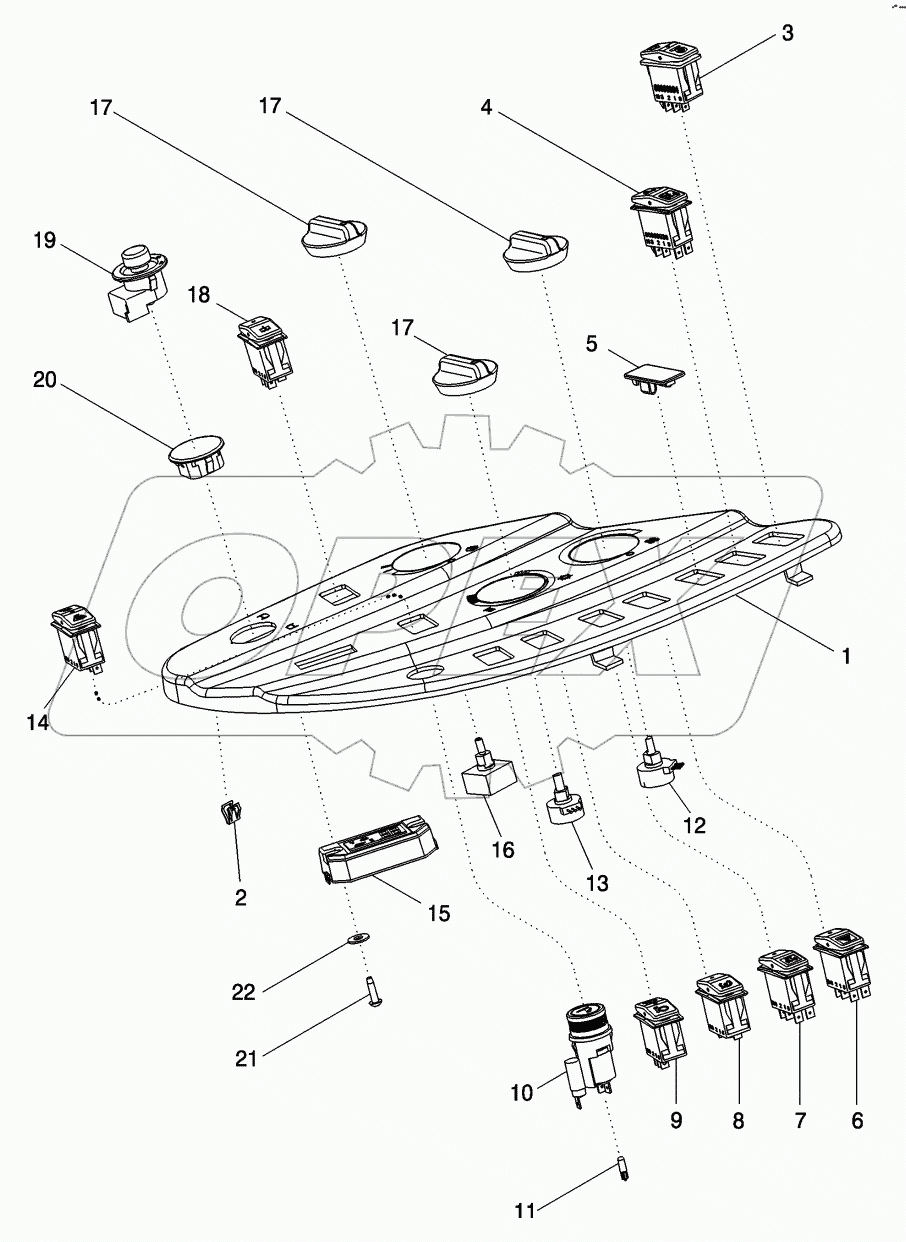 CONTROLS - RIGHT FENDER CONSOLE, WITH ATC
