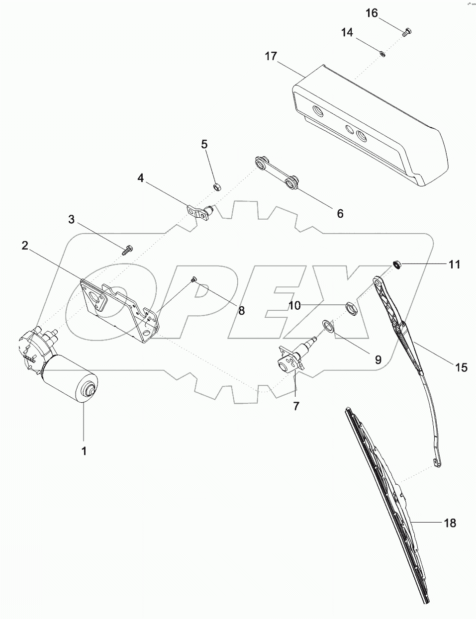 WINDSHIELD WIPER ASSEMBLY - FRONT AND REAR