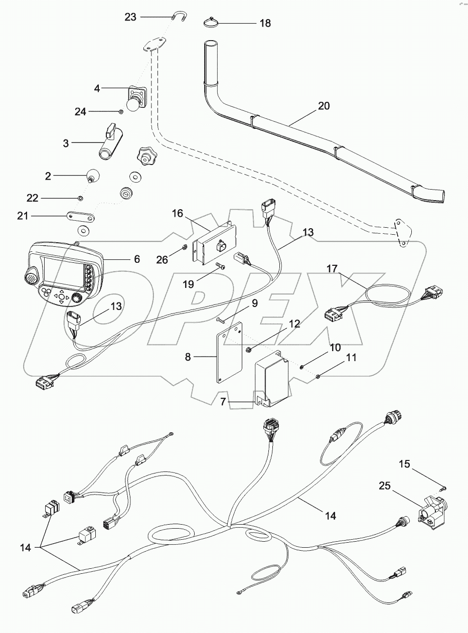 ISO 11783 HARNESS AND MONITOR