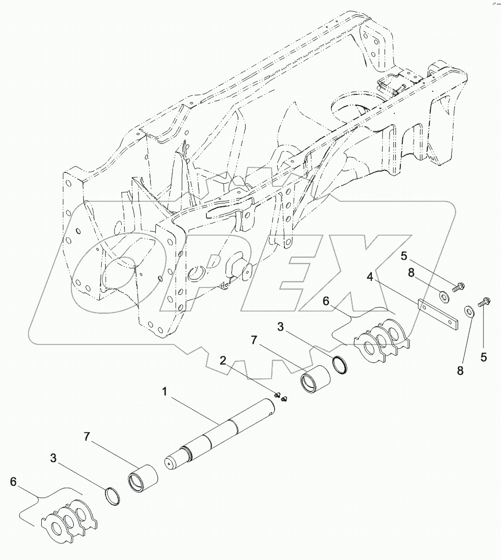 FRONT AXLE - MOUNTING, MFD