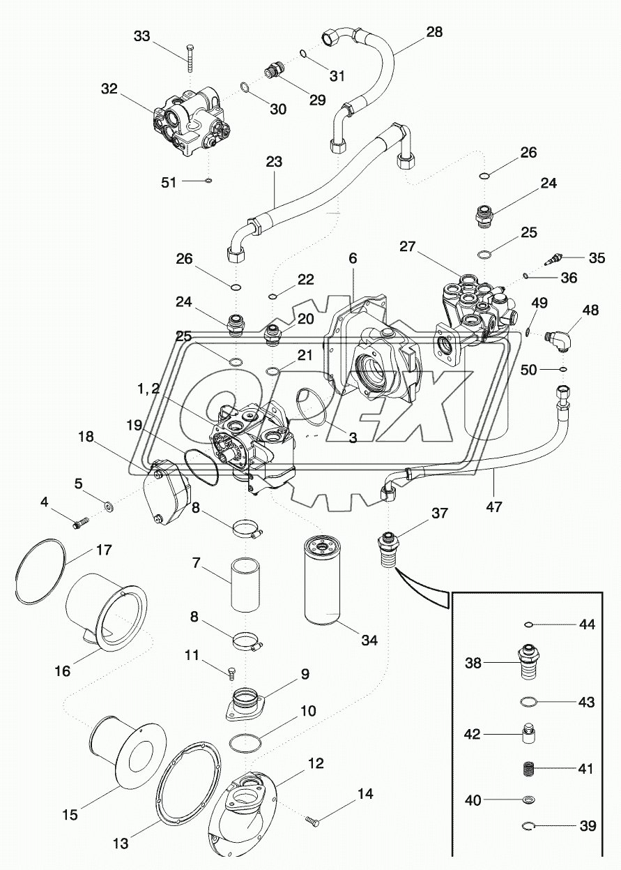 HYDRAULIC SYSTEM - CHARGE PUMP