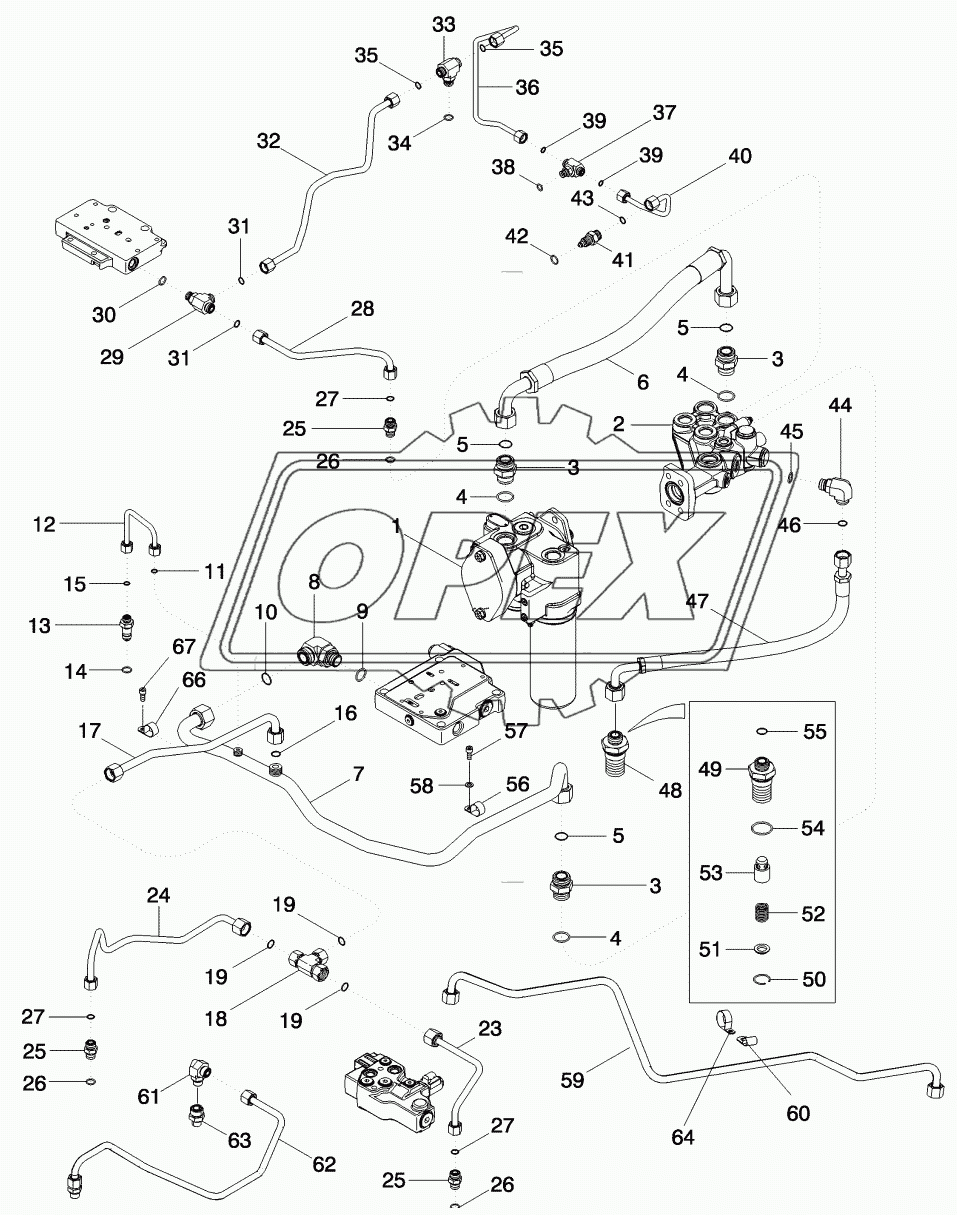 HYDRAULIC SYSTEM - TRANSMISSION LUBE