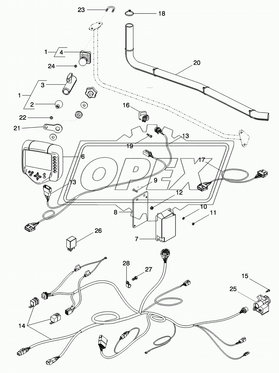 ISO 11783 HARNESS AND MONITOR