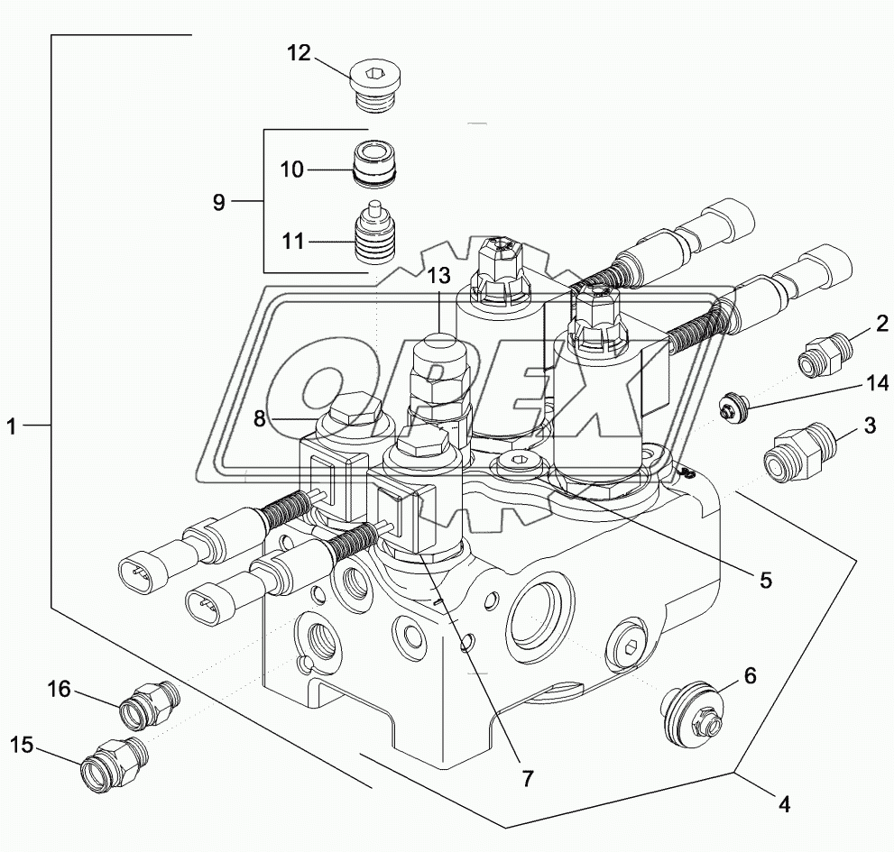 VALVE ASSY - SUSPENDED MFD AXLE, BSN Z7RZ05179