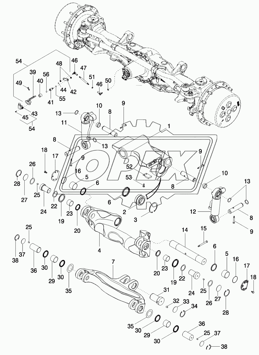 FRONT AXLE - SUSPENSION, SUSPENDED MFD