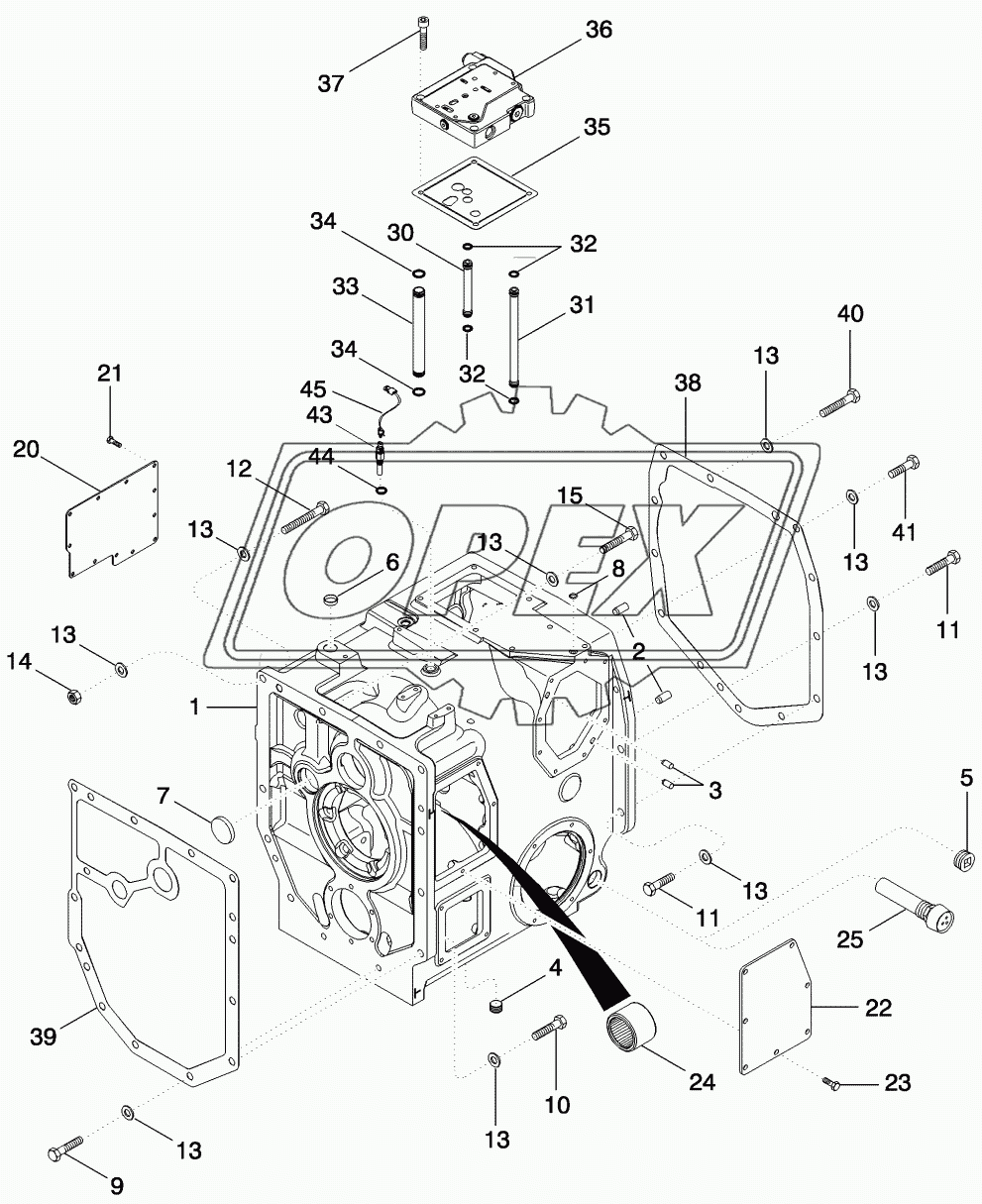 RANGE TRANSMISSION - HOUSING