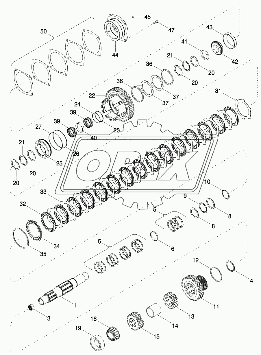 RANGE TRANSMISSION - COUNTERSHAFT