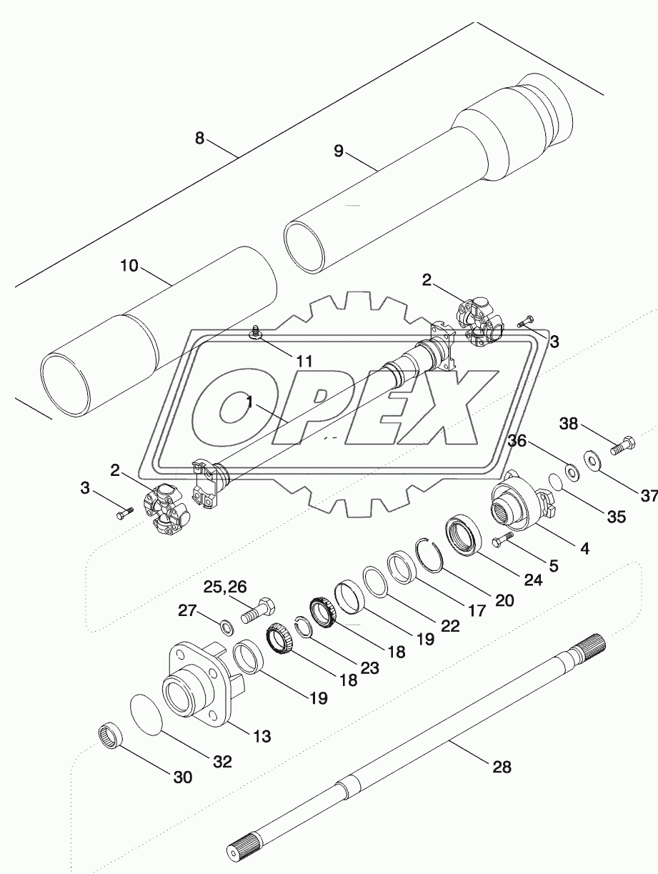 MFD AXLE - DRIVE SHAFT