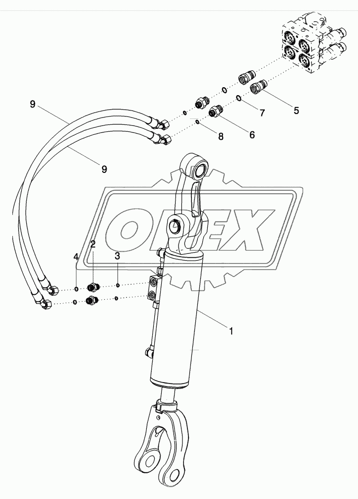 HYDRAULIC LIFT LINK - HITCH, RIGHT HAND