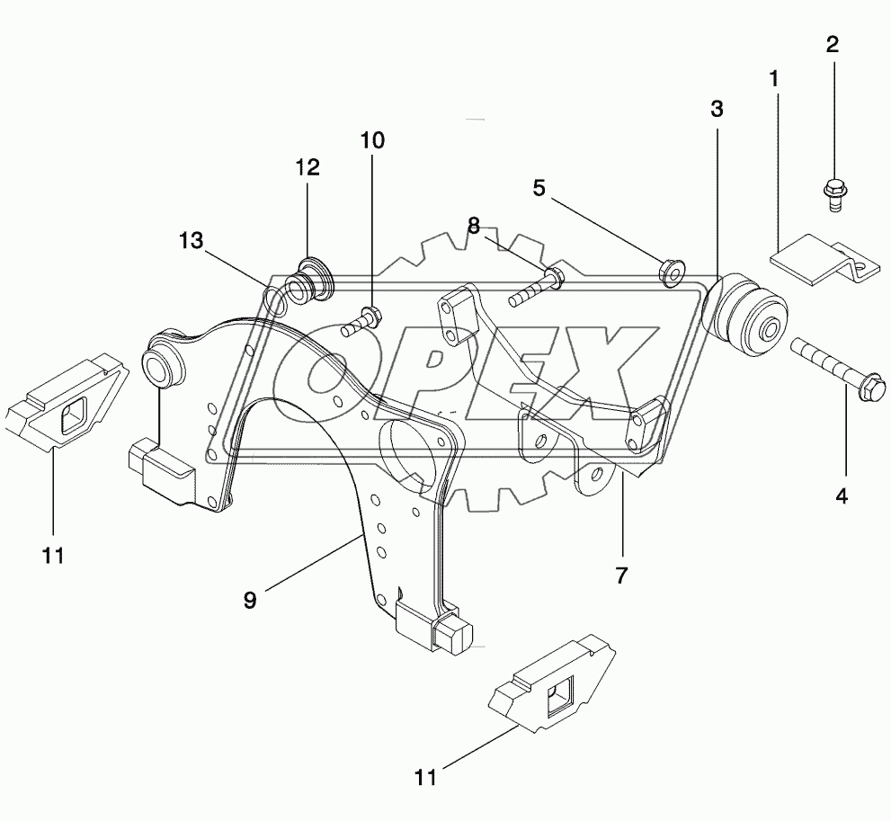 ENGINE MOUNTING - STANDARD AXLE