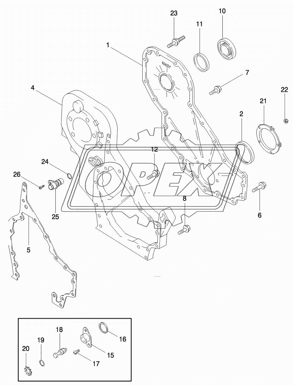 FRONT GEAR COVER