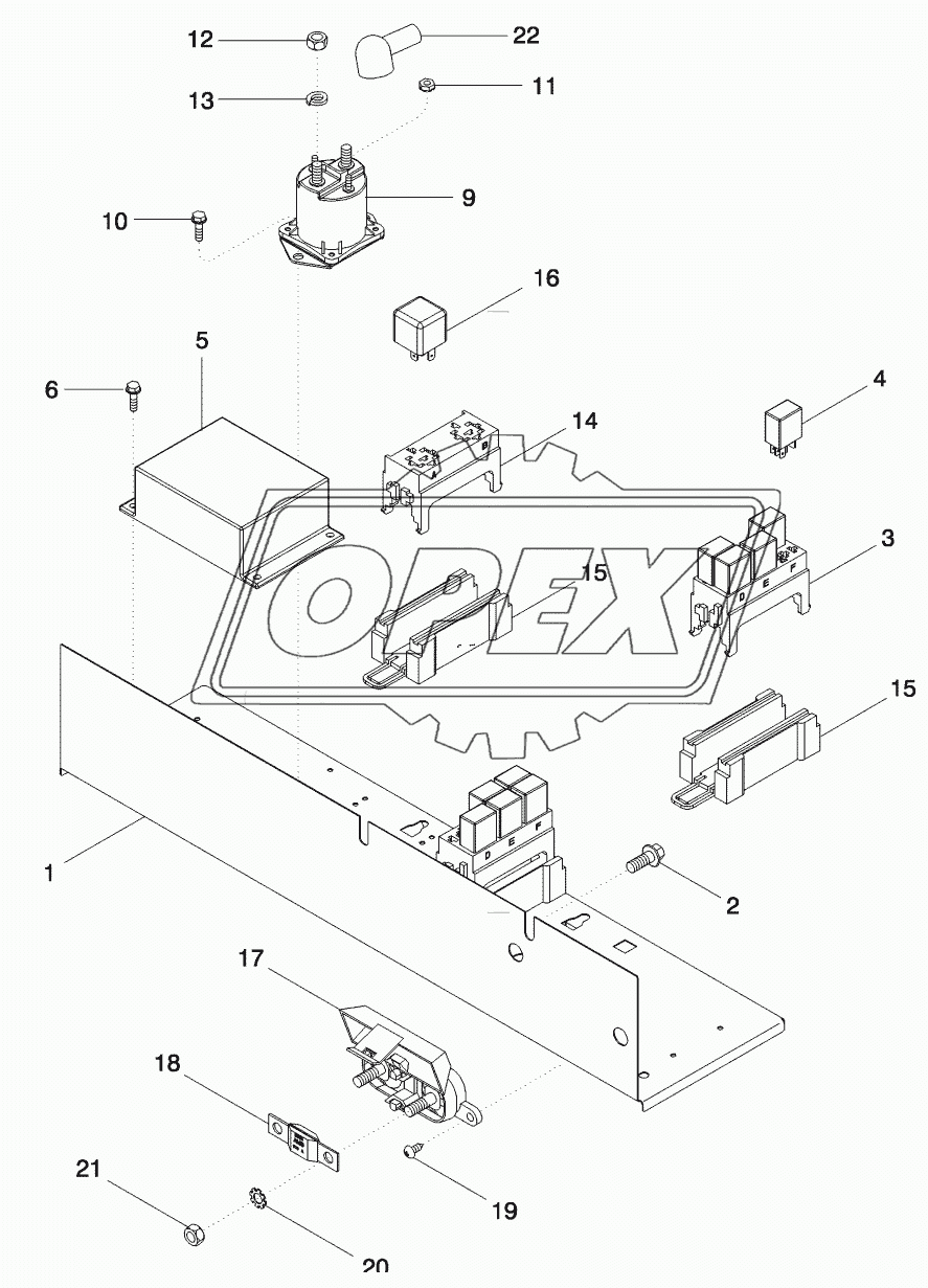 ELECTRICAL COMPONENT MOUNTING - BSN Z7RZ05917