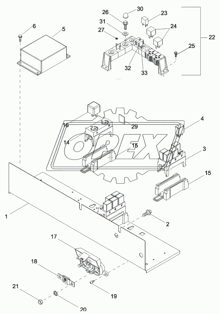 ELECTRICAL COMPONENT MOUNTING - ASN Z7RZ05917