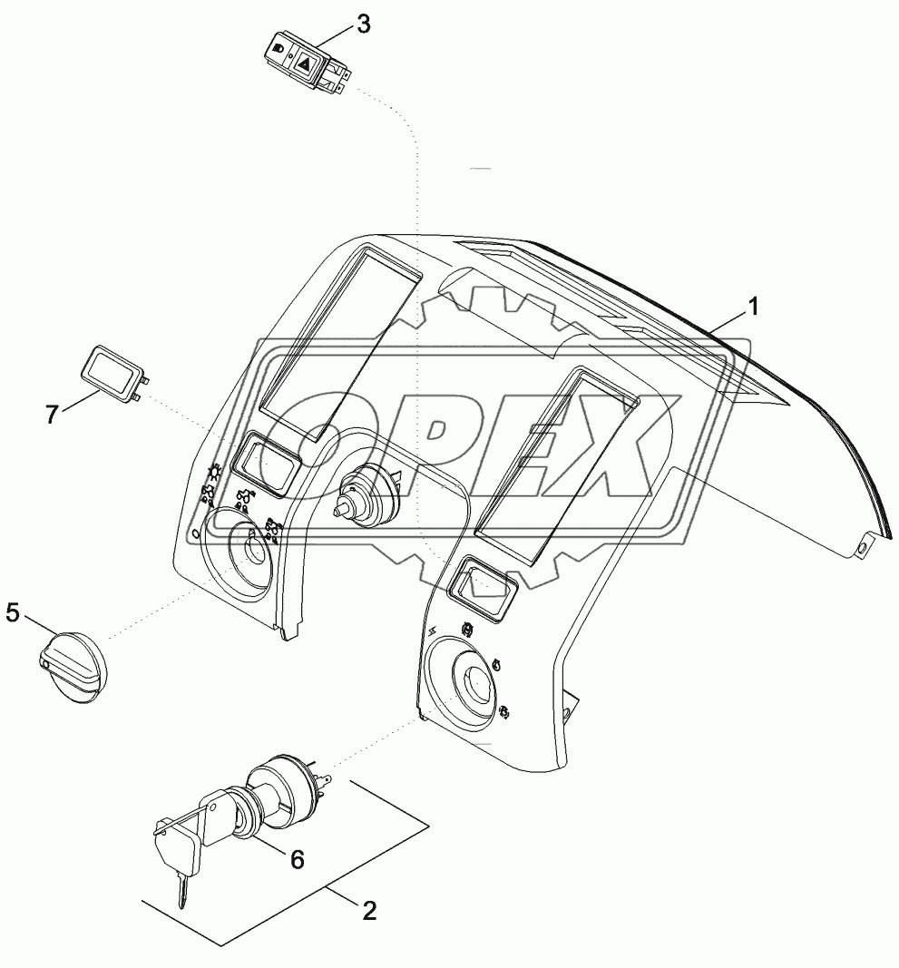 CONTROLS - FRONT CONSOLE