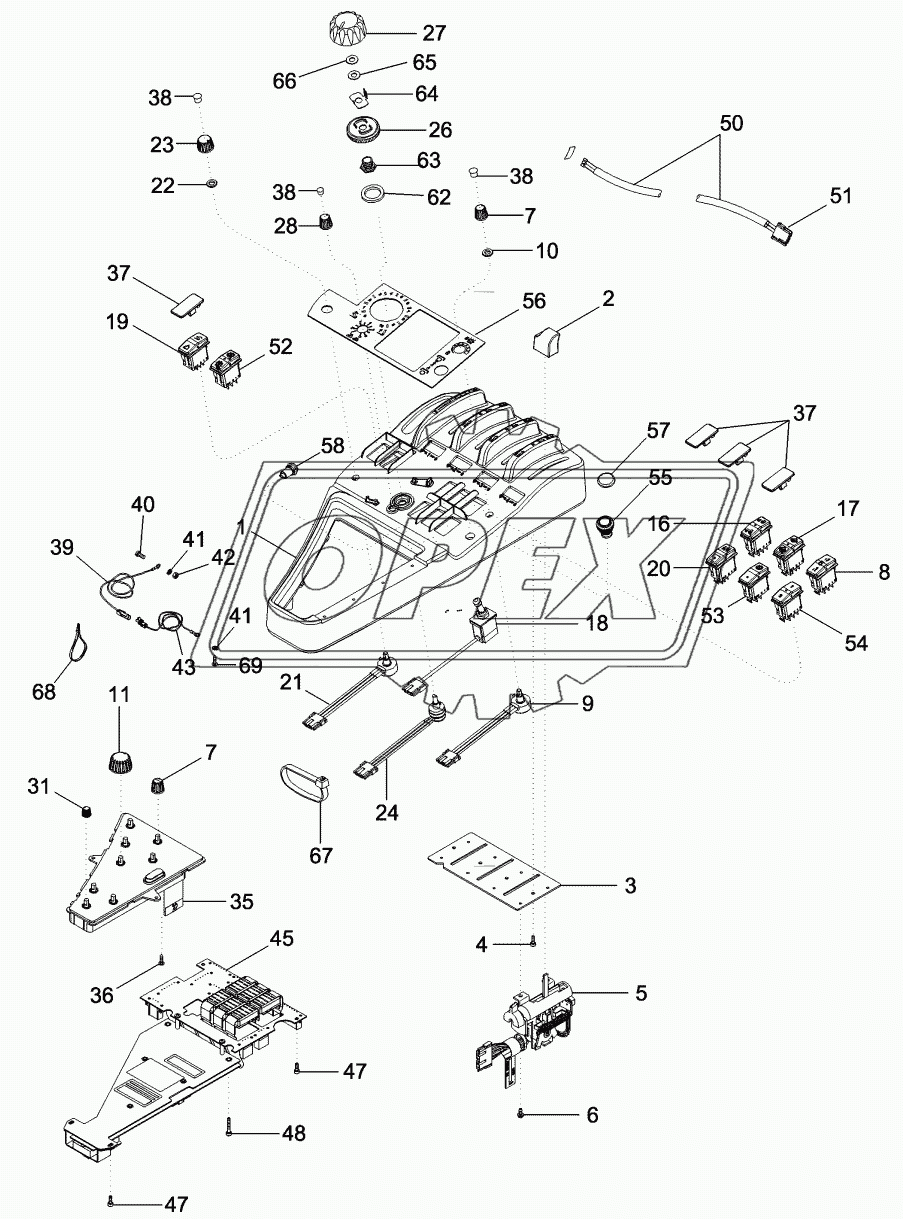 CONTROLS - RIGHT HAND CONSOLE