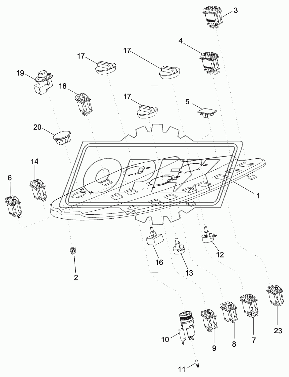 CONTROLS - RIGHT FENDER CONSOLE, WITH ATC