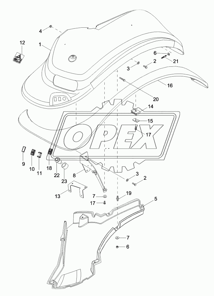 FENDERS - REAR, EXTRA WIDE