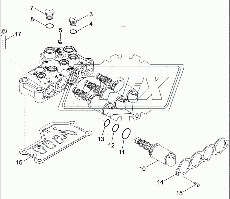 VALVE ASSEMBLY - TRANSMISSION CONTROL (87323842)